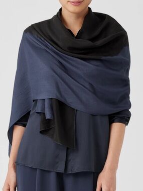 EILEEN FISHER 100% Silk Scarf, NWT